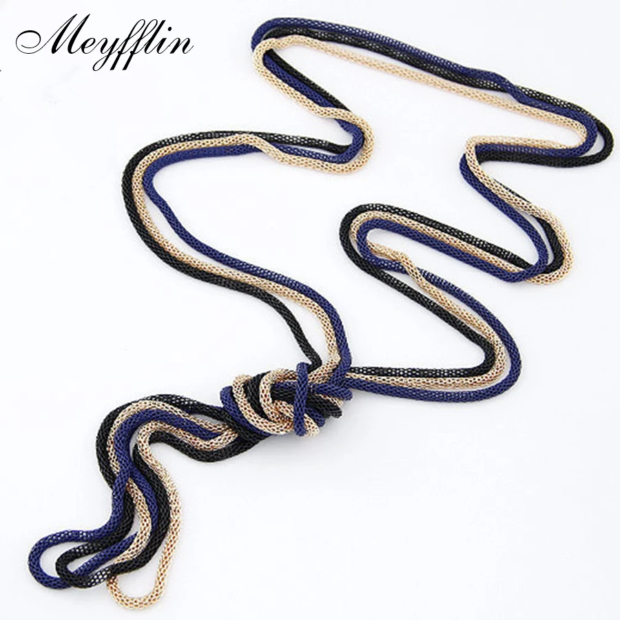 

Long Chains Necklace for Women Collier Punk Fashion Multilayer Statement Necklaces & Pendants Jewelry 2019 Colares Femininos