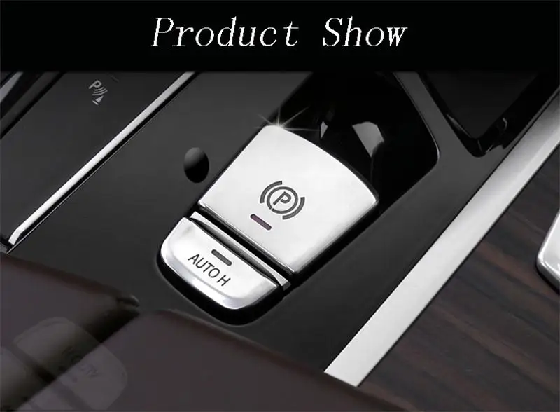Автомобильный Стайлинг центральный ручной тормоз Авто H Кнопки Декоративные Чехлы наклейки Накладка для BMW 5 6 серии G30 G38 6GT аксессуары для интерьера