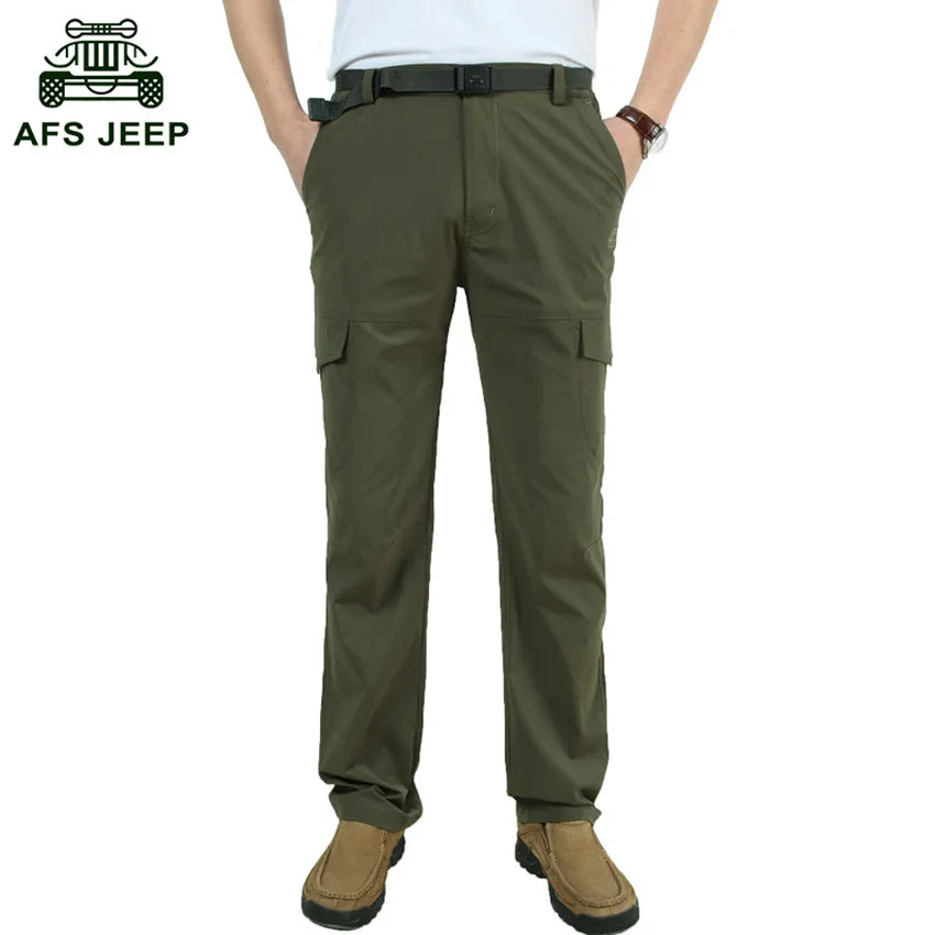 2018 AFS JEEP Brand Men Summer Pants Leisure Waterproof Breathable Fast