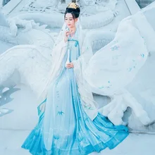 Классический Hanfu Chinses традиционный танцевальный костюм для женщин Династия Тан Косплей Одежда для сцены Восточный фестиваль наряд DC1806