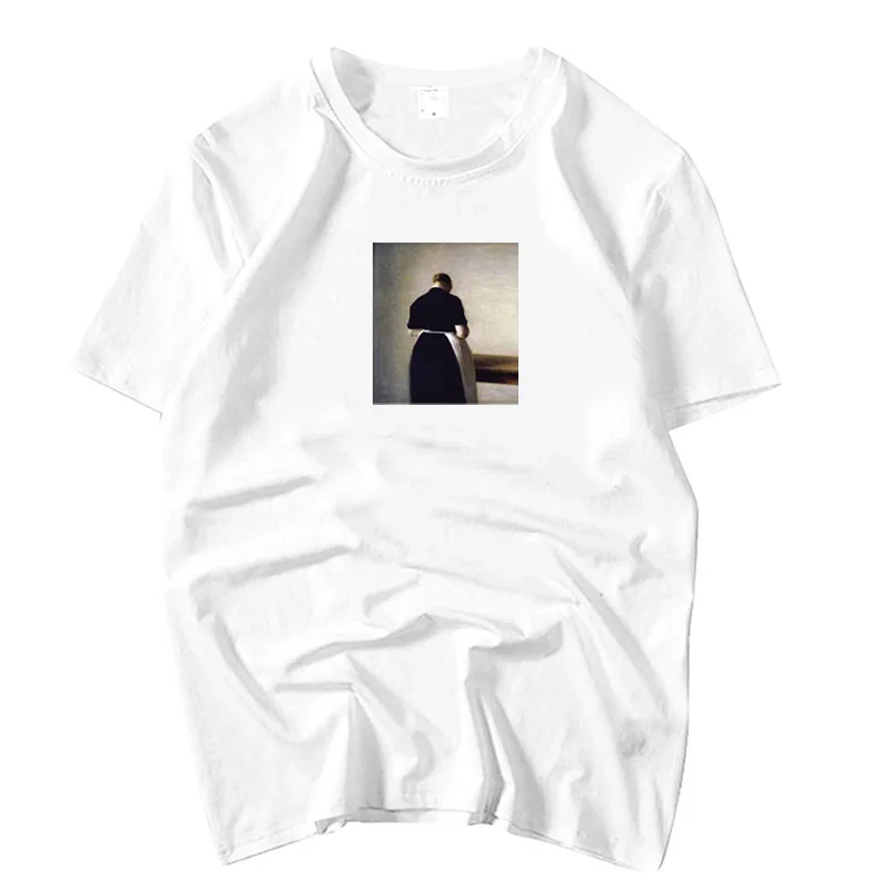 

Kpop ZE:A HyungSik same maid paint printing o neck t shirt for summer men women o neck short sleeve t-shirt fashion loose tees