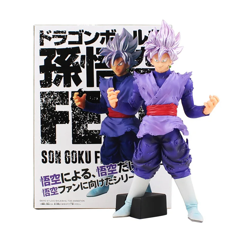 Dragon Ball Сон Гоку фигурка игрушки FES Black Gokou Zamasu Супер Saiyan Бог синие серебряные волосы Битва Ver Аниме Модель Куклы - Цвет: Style J With Box