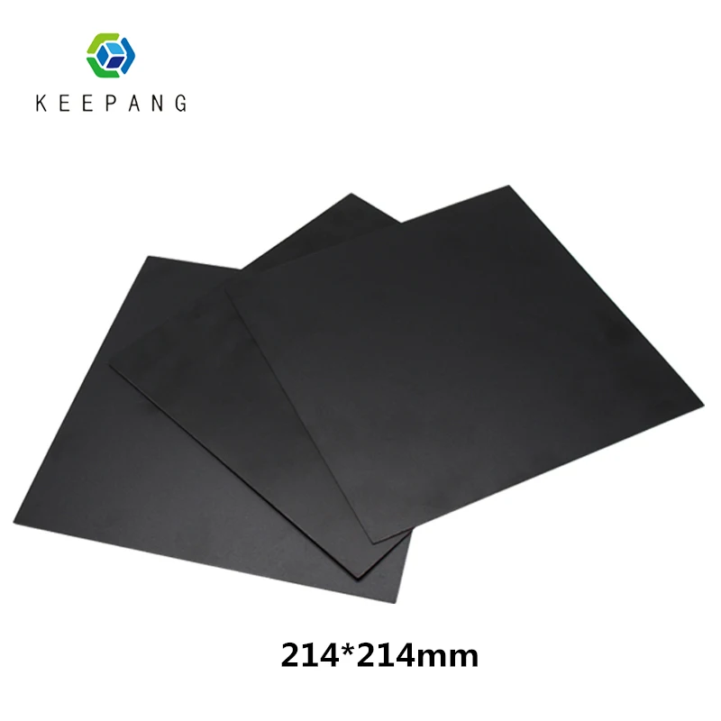 Keepang 214*214mm 3D Printer Heat Hot Bed Sticker Coordinate Printed Hot Bed Surface Sticker Black for 3D Printer Platform Film