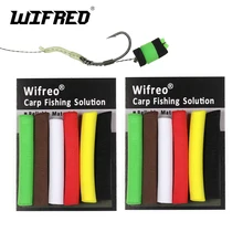 Wifreo 12 шт./2 сумки 8 мм 5 мм ловля карпа всплывающие поролоновые зигзагообразные палочки для волос плавающая приманка для ловли карпа красный зеленый желтый