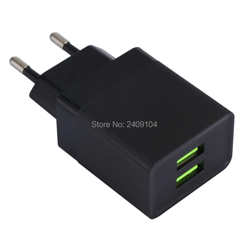 300 шт/партия 5 в 2.4A ЕС вилка AC Путешествия 2 USB настенное зарядное устройство для iPhone x xr xs max 8 7 6 5 samsung телефон адаптер