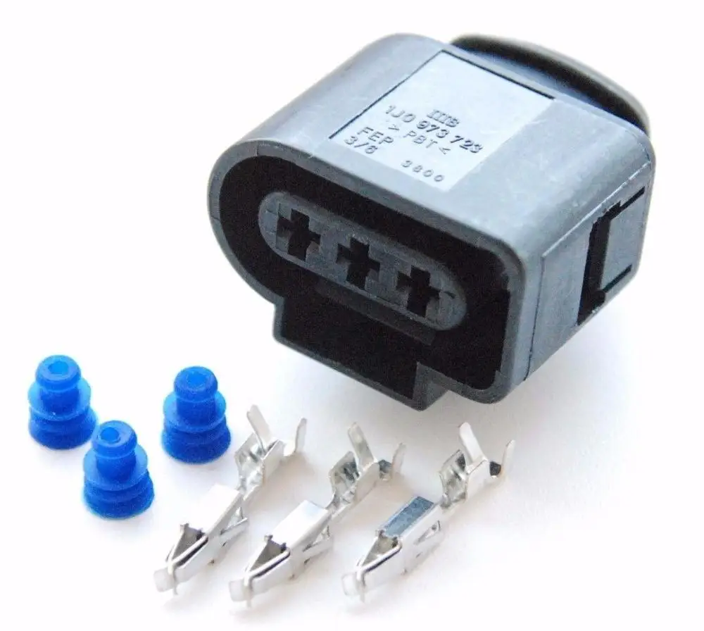 

10Sets/lot 3Pin STECKER Connector Camshaft Cam Position Sensor Pigtail Plug 1J0973723 for AUDI VW Skoda VAG Jetta Golf Beetle