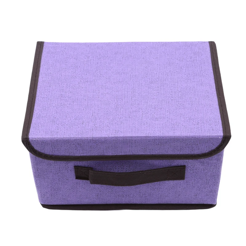 

Candy Color Woven Folding Underwear Organizer Cabinet House Storage Box Socks Ties Bra Lingerie Storage Boxes