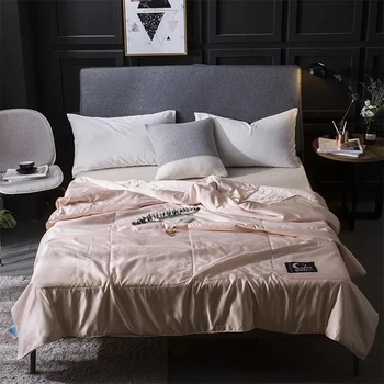

Simulation silk summer quilt king/queen/twin/full size student dormitory air conditioning comforter washable silk summer quilt