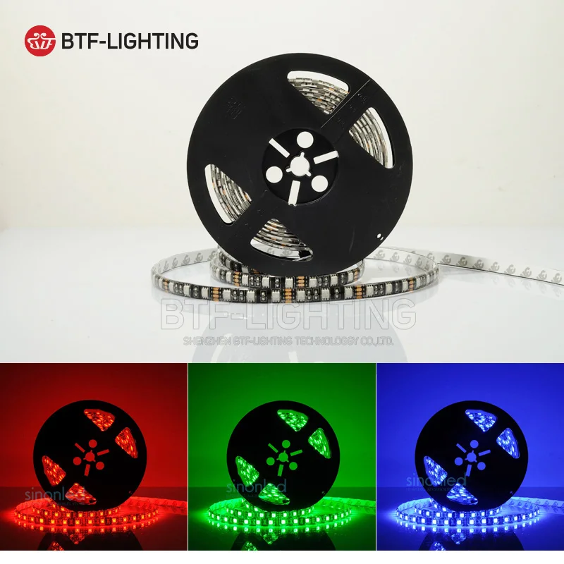 5 м 5050 SMD RGB Гибкие Светодиодные ленты света 60 светодио дный s/М 5050 водонепроницаемый IP65/не водонепроницаемый IP30 черный/белый PCB DC12V