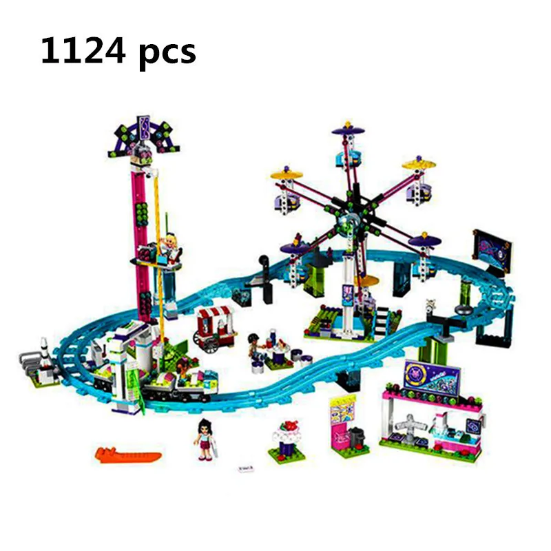 

2018 Compatible With LegoINGly Friends 41130 Model 01008 1024pcs Building Blocks Amusement Park Coaster Figure Toys For Children
