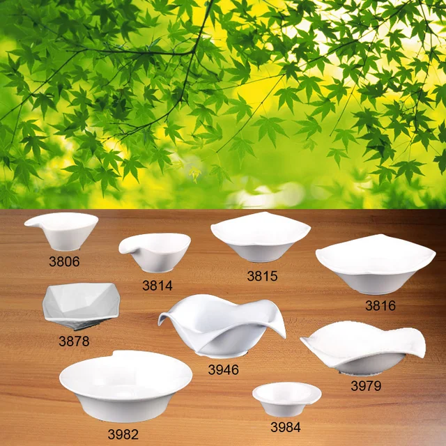 Vajilla de melamina Lrregular Bowl Hot Pot restaurante melamina