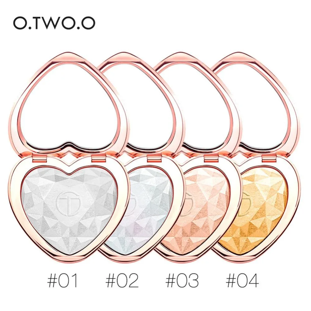 

2018 Heart-shaped Shimmer Highlighter Makeup 6 Colors Shimmer Contour Powder-Highlighter HighLight Cosmetic Make Up Concealer