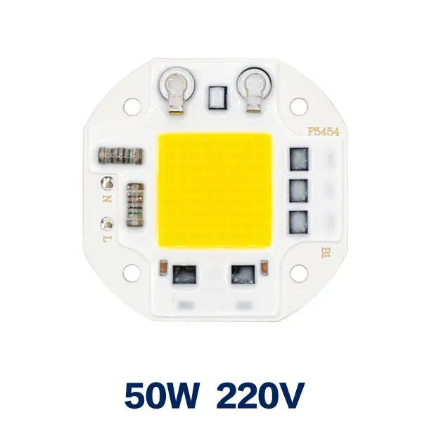 Светодиодный прожектор Водонепроницаемый IP66 IP6510W 20 Вт 30 Вт 50 Вт отражатель лампа Smart IC 220 В светодиодный наружный прожектор - Испускаемый цвет: LED CHip 50W