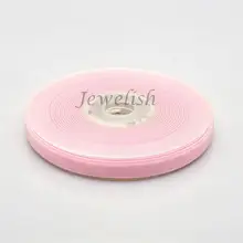 Polyester velours ruban pour l’emballage cadeau et Festival de décoration, Rose, 10 mm, 0.4 “, Environ 50 metros / rouleau