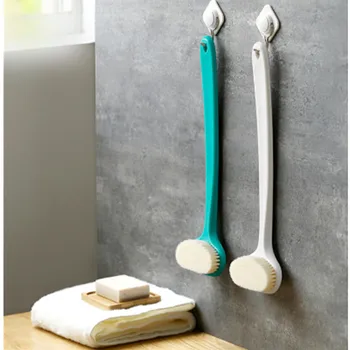 

1PC Long Handle Bath Brush Natural Soft Hair Body Brush Scrubber Spa Shower Back Brush Bath Massage Brushes Woman Man Skin Care