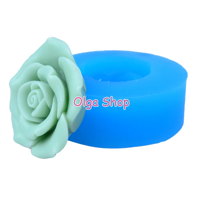 Hyl045 27,9 Mm -Es Virág / Rózsa Szilikon Push Penész - Fondant, Cukorcraft, Gyanta, Polimer Agyag, Gumi Paszta, Ékszerek, Gyertya, Ételek Biztonsága - Image 4