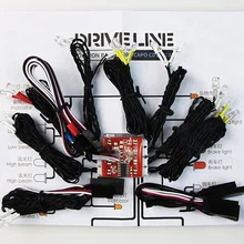 Капо CD15823 JK СВЕТОДИОДНЫЙ Контроллер многофункциональный огни Системы(19 лампами сов) для 1/10 джип Wrangler трактор для езды по скалам б/у SCX10 Tamiya по супер скидке