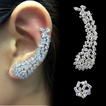 

Hot Laef Stylish Mismatch Stud Earrings Cute Personality CZ Crystal Earings For Women Gift Earings Fashion Jewelry Bijoux AE151