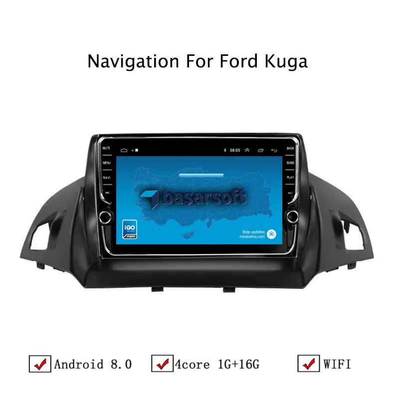 9 &quotAndroid 8 1 автомобильный gps навигатор для Ford Kuga 2013 2014 2015 Автомагнитола стерео