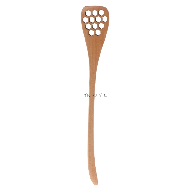 

Honey Stick Beekeeping Tool 12 Holes Mix Handle Natural Wood Bar Dippers Spoon