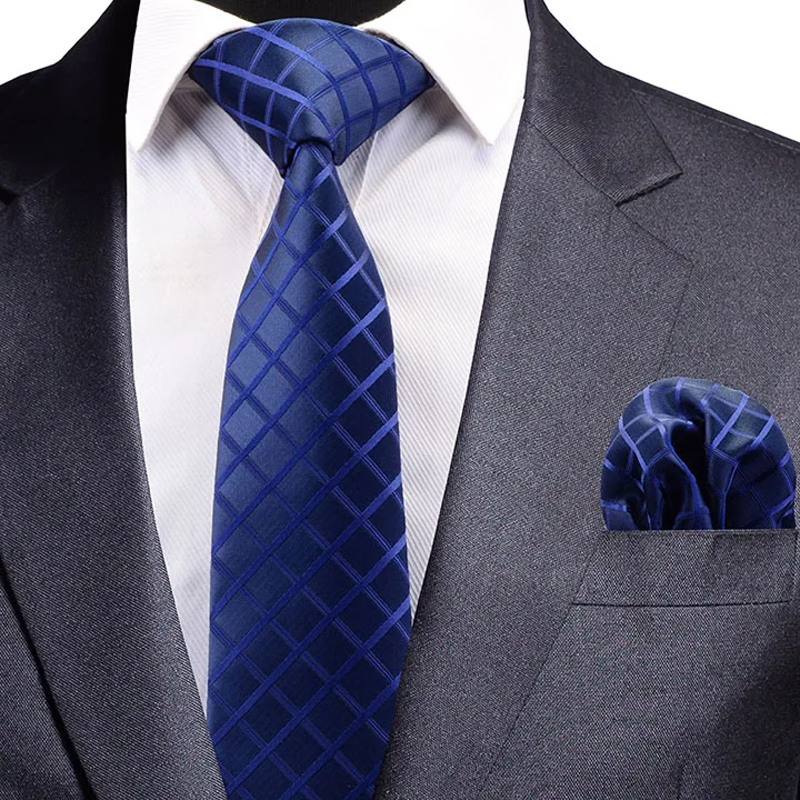 GUSLESON дизайн Шелковый жаккардовый тканый мужской галстук модный плед в полоску и горох Набор платков и галстуков для вечерние и свадебные