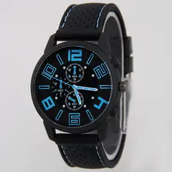 Мужские спортивные кожаные часы Топ люксовый бренд военные армейские мужские кожаные кварцевые наручные часы наружные мужские часы Reloj