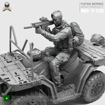 

1/35 Resin Soldiers + Terrain Vehicle US Navy SEAL Resin Figure Model MOO-09