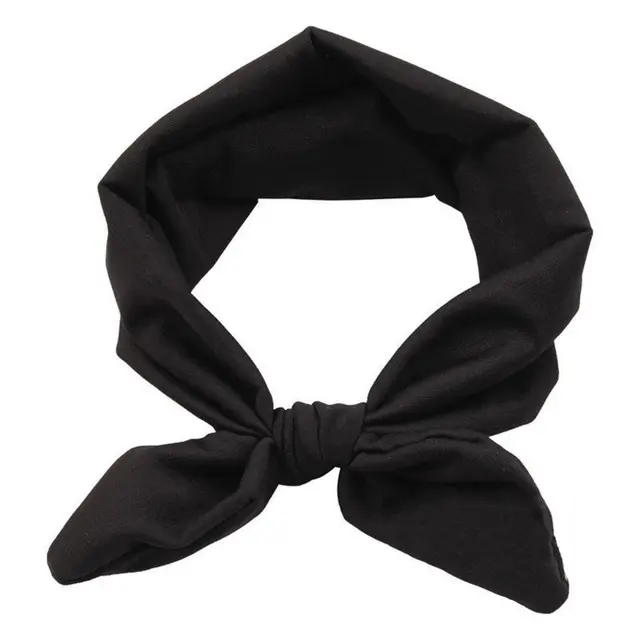 Black Baby Girl Headband Toddler Headdress Child Hairband Elastic on
