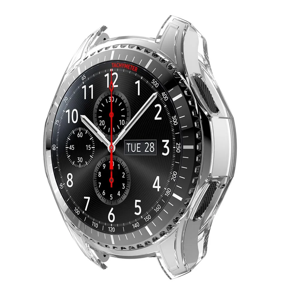 

2019 Fashion Durable Watch Cases Ultra-thin Soft TPU Protection Silicone Case Cover For Samsung Gear S3 Frontier Simple Cases