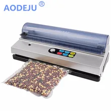AODEJU 220 В/110 в бытовой пищевой вакуумный упаковщик упаковочная машина пленочный упаковщик вакуумный упаковщик, включая Комплект Пакетов DZ-320D