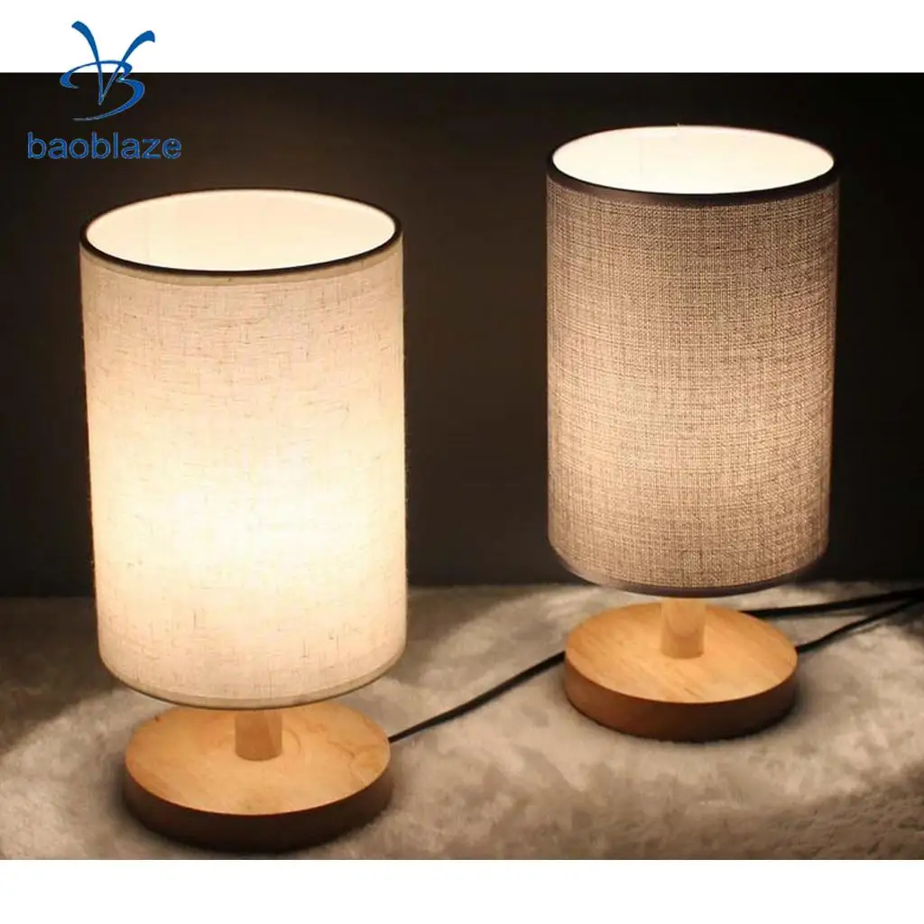 Baoblaze EU Standard Bedside Lamp Light Shade Cover Fabric Lampshade Bar Cafe Bedroom Office Study