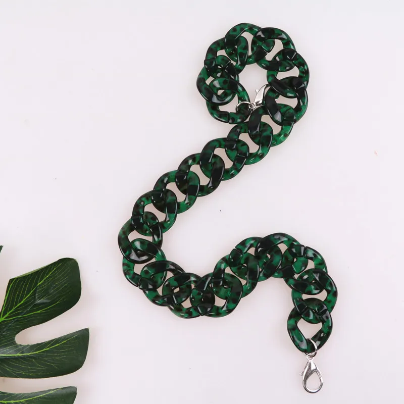Caker Brand Women Colorful Acrylic Chain Bags Accessory Bags Belts Colorful Chain Wholesale
