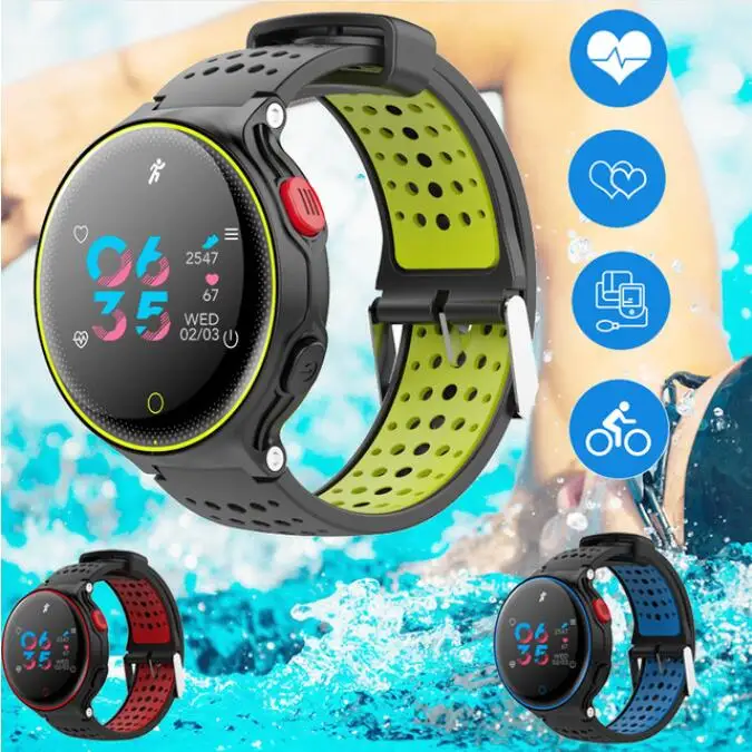 

Slimy X2 Plus Heart Rate Smart Watch Swimming IP68 Waterproof Passometer Call SMS Reminder Smartwatch Sports PK V11 Q9 EX18 CF58