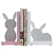 Креативные декоративные Концевая полка для книг с кроликом, держатель для книг, принадлежности для обучения, декоративные предметы интерьера