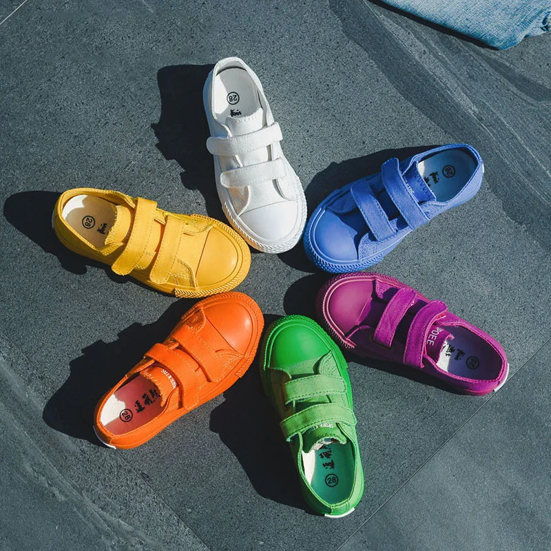 

Children's canvas shoes 2019 summer new boys girls fashion casual wild mesh breathable student soft bottom non-slip kids shoes