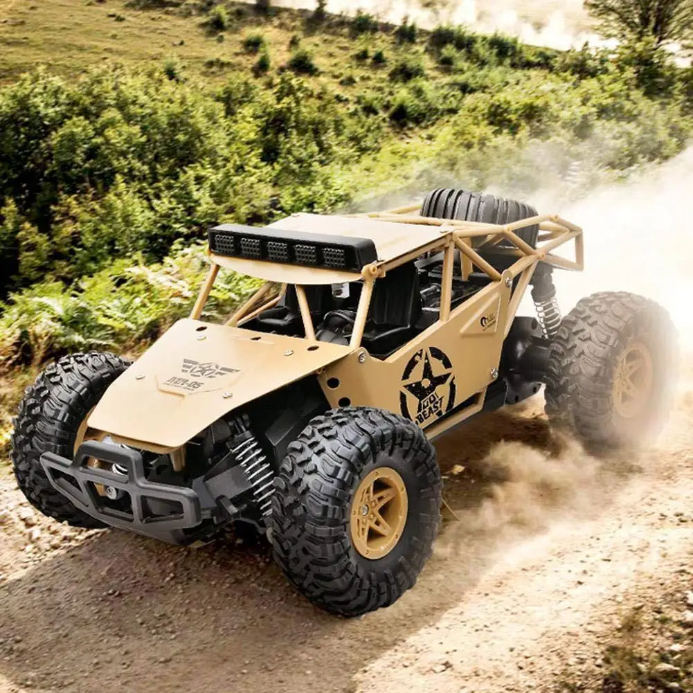

RCtown G1527 2.4G 1/16 4WD Off-Road Climbing Alloy RC Car Modeling Toy for Kids