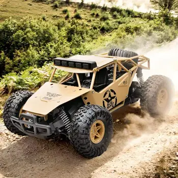 

RCtown G1527 2.4G 1/16 4WD Off-Road Climbing Alloy RC Car Modeling Toy for Kids