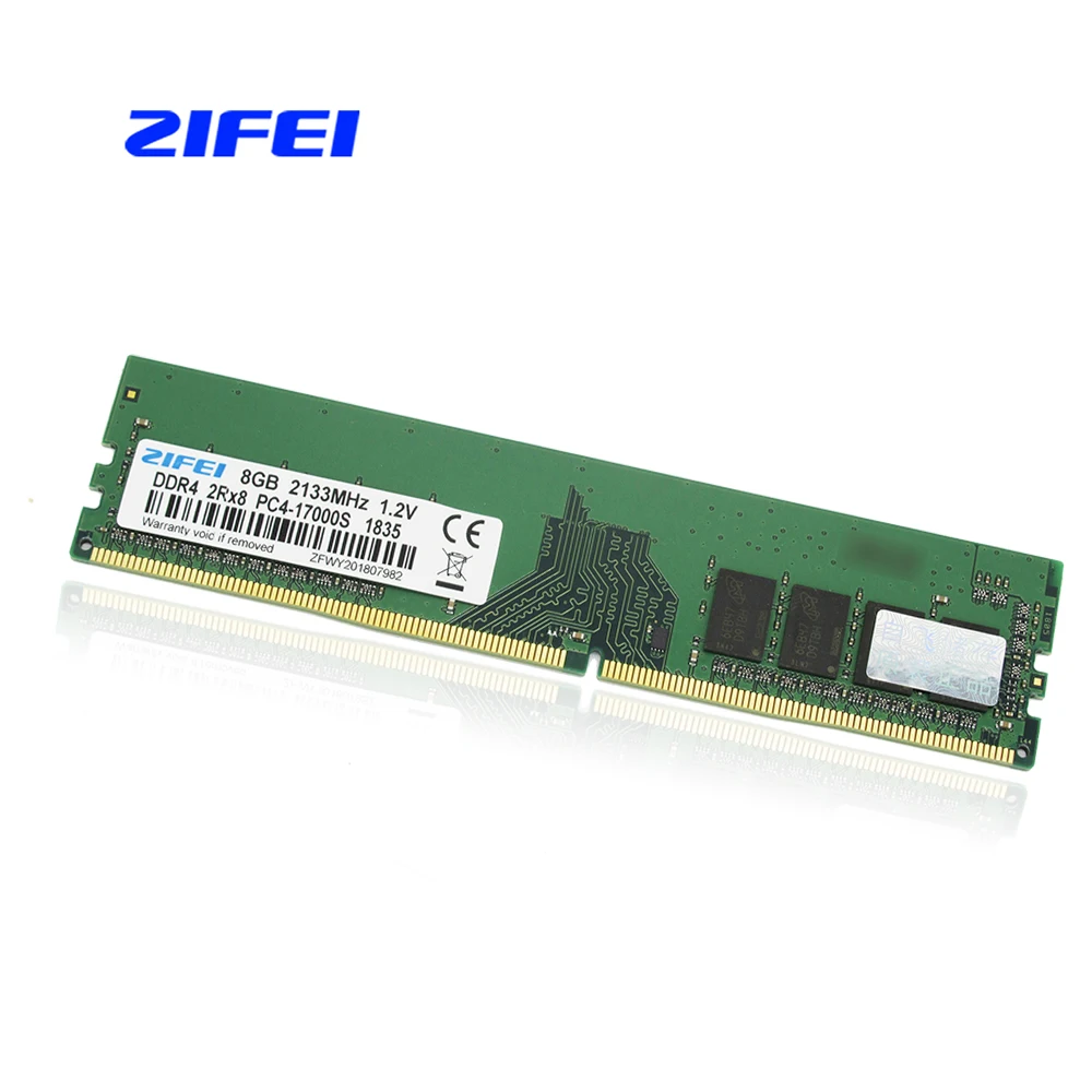 

ZIFEI Ram DDR4 8GB 2133 MHz Desktop Memory 288pin 1.2V PC4-19200 sell 8gb 2400MHZ for intel and amd