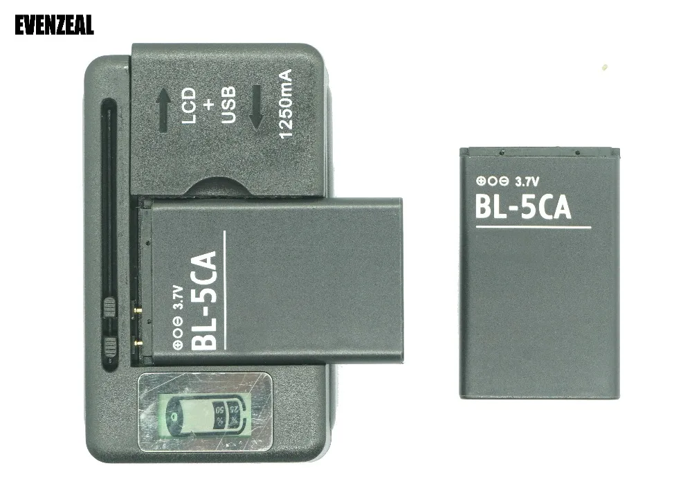 EVENZEAL LCD зарядное устройство + 2x аккумулятор для телефона Nokia 1000 1010 1100 1108 1110 1111 1112 1116