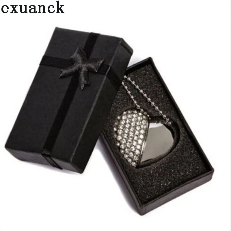  4GB 8GB 16GB 32GB Silver Diamond Heart USB 2.0 Flash Drive Memory Stick with a nice Gift Box 