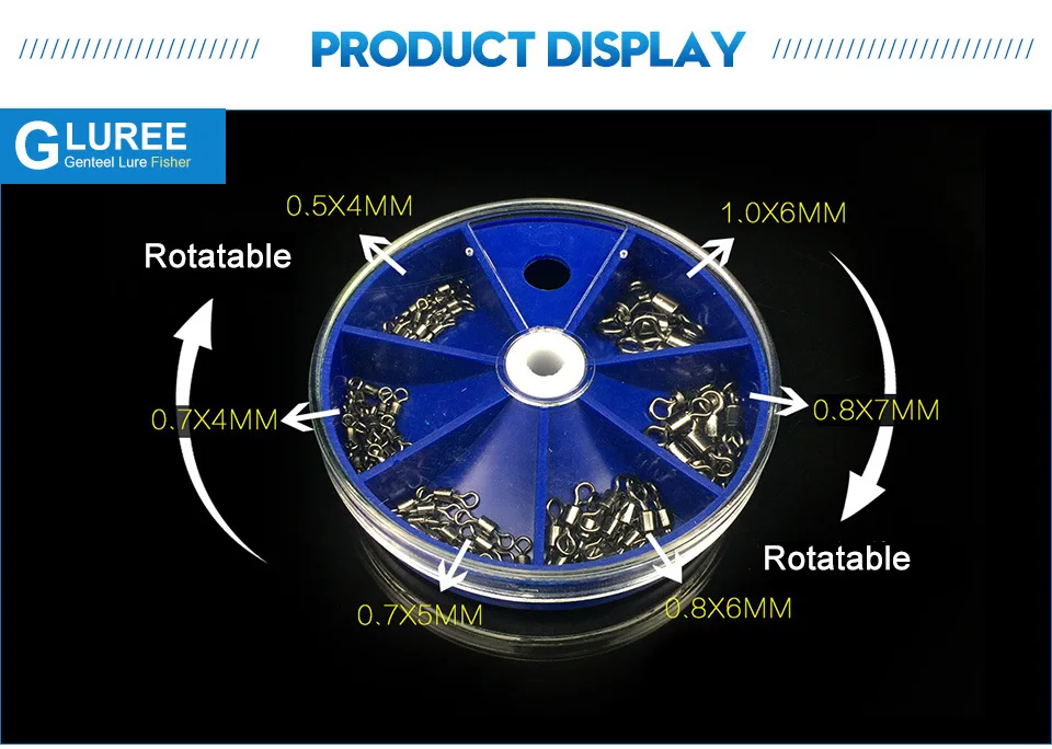 GLUREE-75PcsBox-Stainless-Steel-Fishing-Swivel-Set-Snap-Ball-Bearing-Lock-Rolling-Swivel-Connector-Hook-Fishing-Accessories-Kit_05