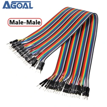 

40Pcs 30cm Male To Female / Male To Male / Female To Female Jumper Cable Rainbow DuPont Line wire For DIY Free Shipping