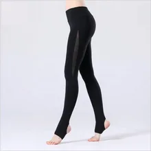 High Quality Slim Autumn Stitching design Women Yoga Legging Slim Sport Wear Sexy Running tights Gym fitness Stirrup Pants
