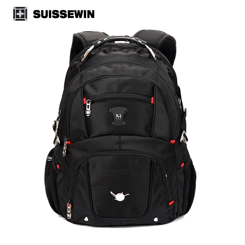 Buy Suissewin pegasus quality laptop bag men double shoulder travel backpack