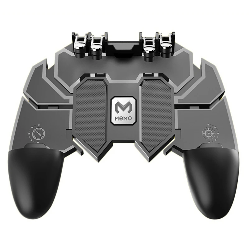  Upgrade Phone Game Controller Trigger 6 Fingers Operation Fire Button Phone Gamepad For PUBG