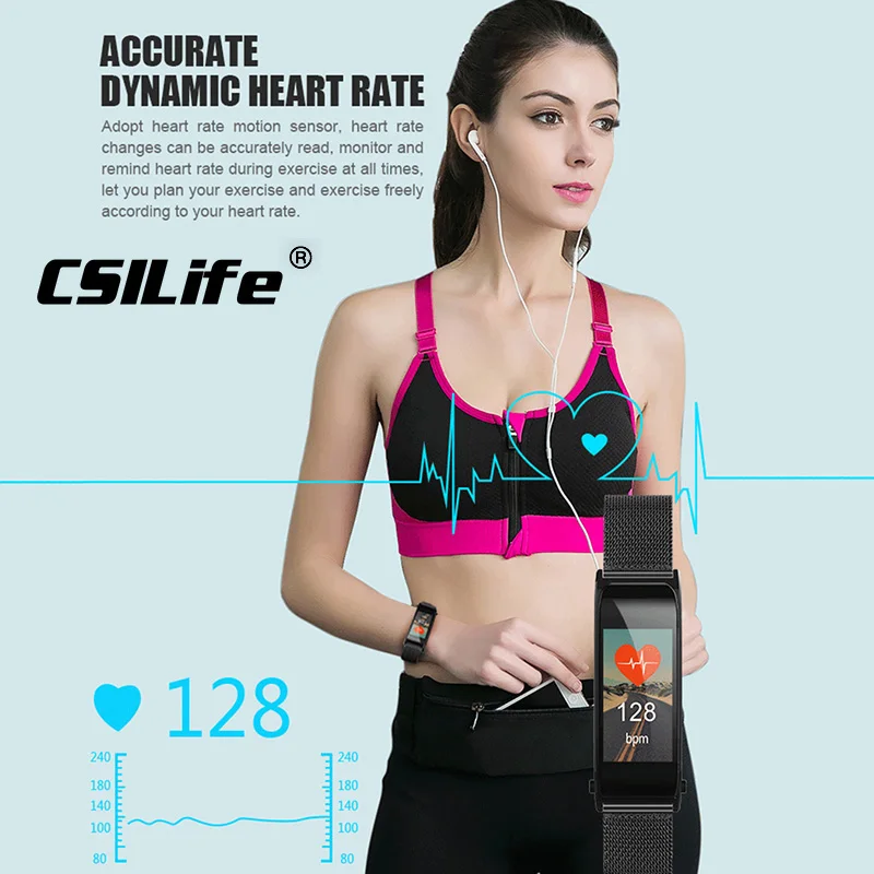 CSILife 2 в 1 Voice Dail металлическая bluetooth гарнитура наушники кровяное давление Пульс