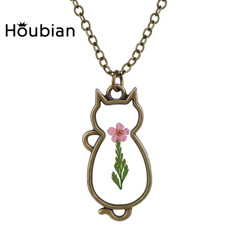 Houbian DIY Подвески подвески в виде животных кошек ожерелье для девочек образец