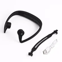 Big sale Hot V9 Ear Hook Bone Conduction Bluetooth 4.2 Sports Headphone Headset With Mic Adjustable headband For Android IOS Smartphone