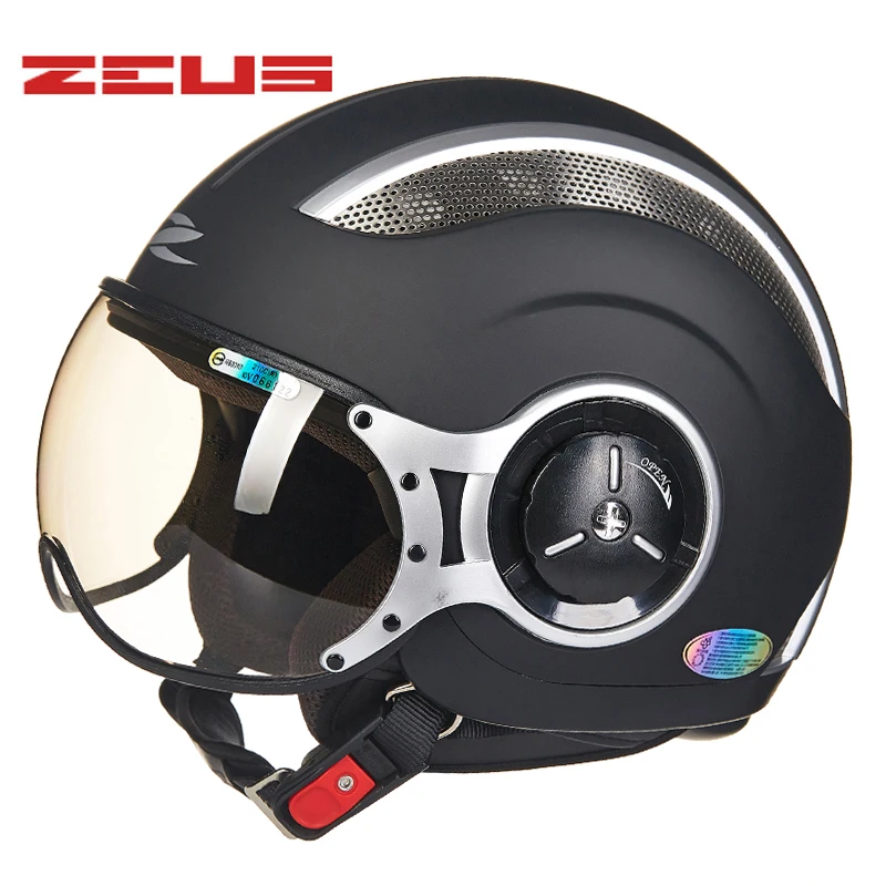 ZEUS женские moto rcycle винтажные мото шлемы мужские Casco moto rbike шлемы DOT ece Ретро велосипед электрический скутер 4 сезона шлем