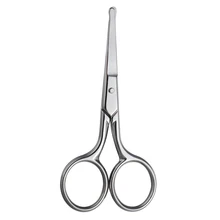 Триммер для волос с закругленным носом, безопасные ножницы, многофункциональные ножницы с круглым кончиком для волос на лице, бровей, бороды, усов, обрезки